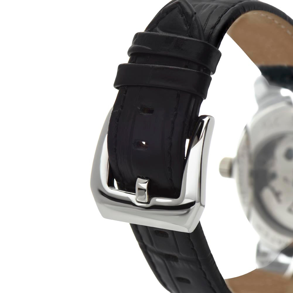 Sports Openwork Genuine Leather Band Men's Watch