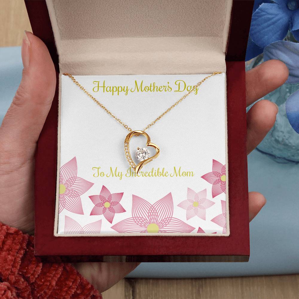Crystal Heart Mother's Day Necklace