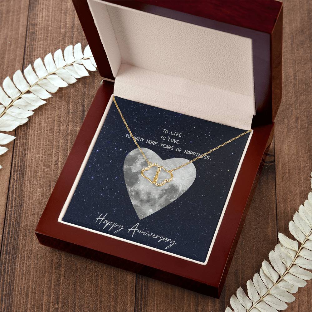 First Year Anniversary 10K Gold Diamonds Women's Necklace