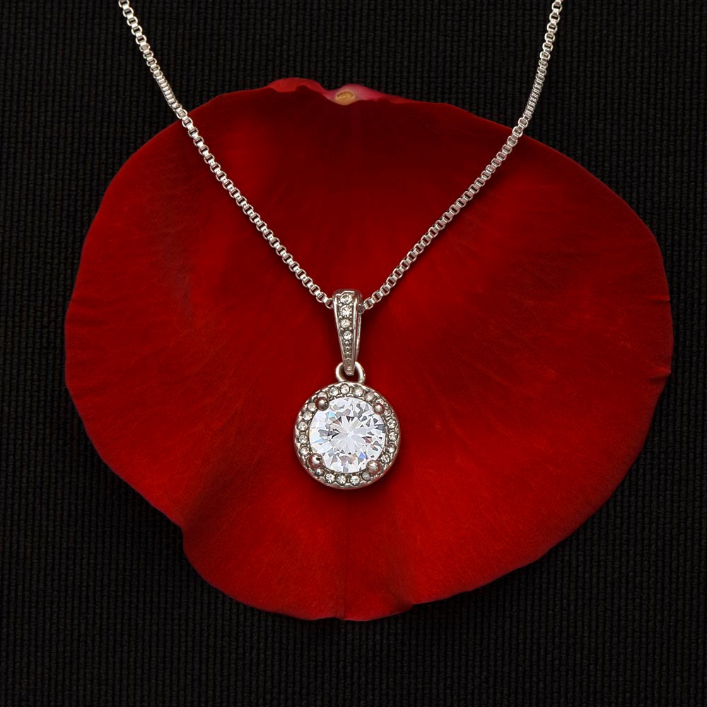 Crystals Cushion Cut Center Necklace