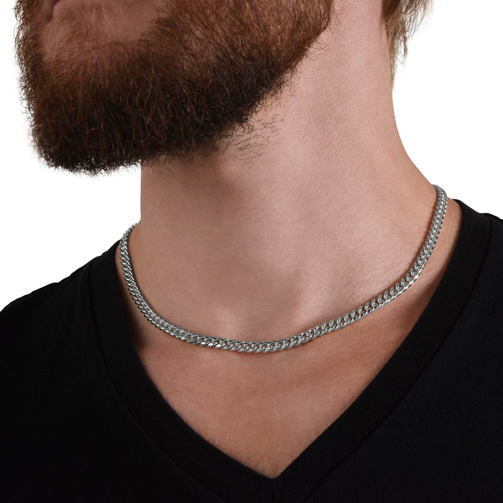 Cuban Chain Men's Necklace- Boyfriend Gift