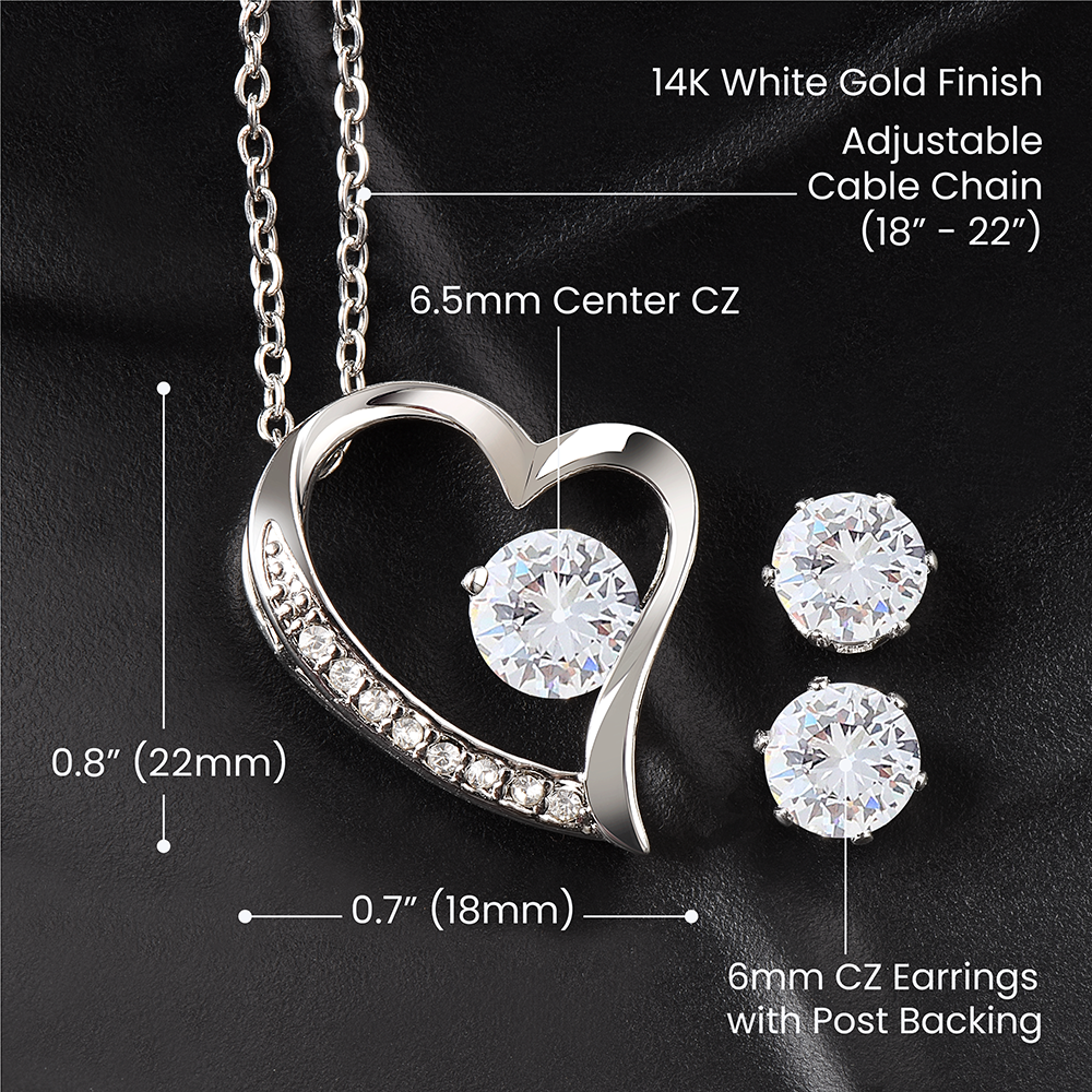 Scorpio Necklace + CZ Earrings Set