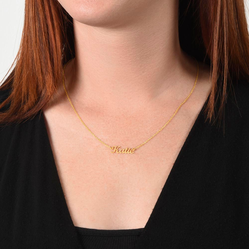 Custom Name Necklace Gift for Wife