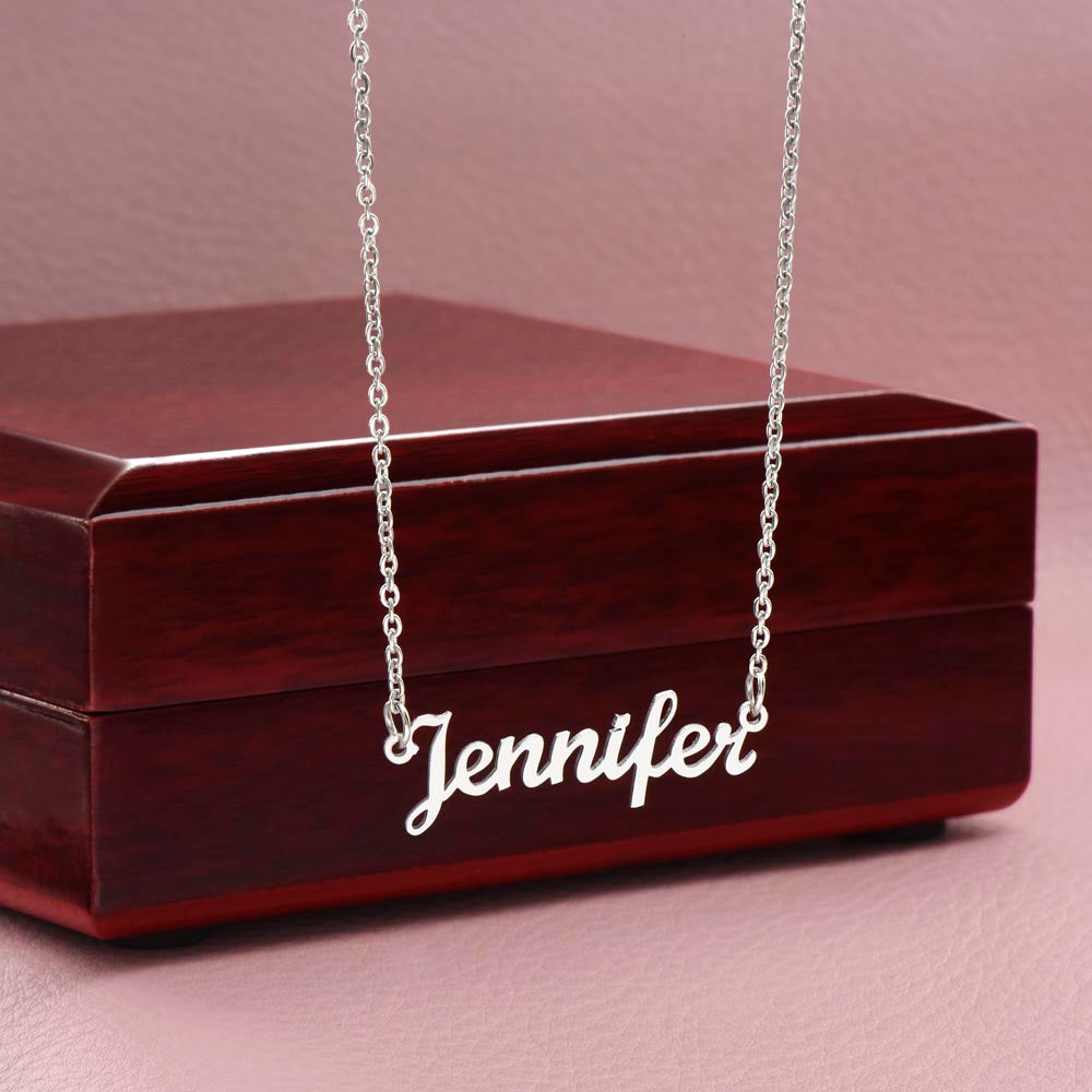 Custom Name Necklace Gift for Wife