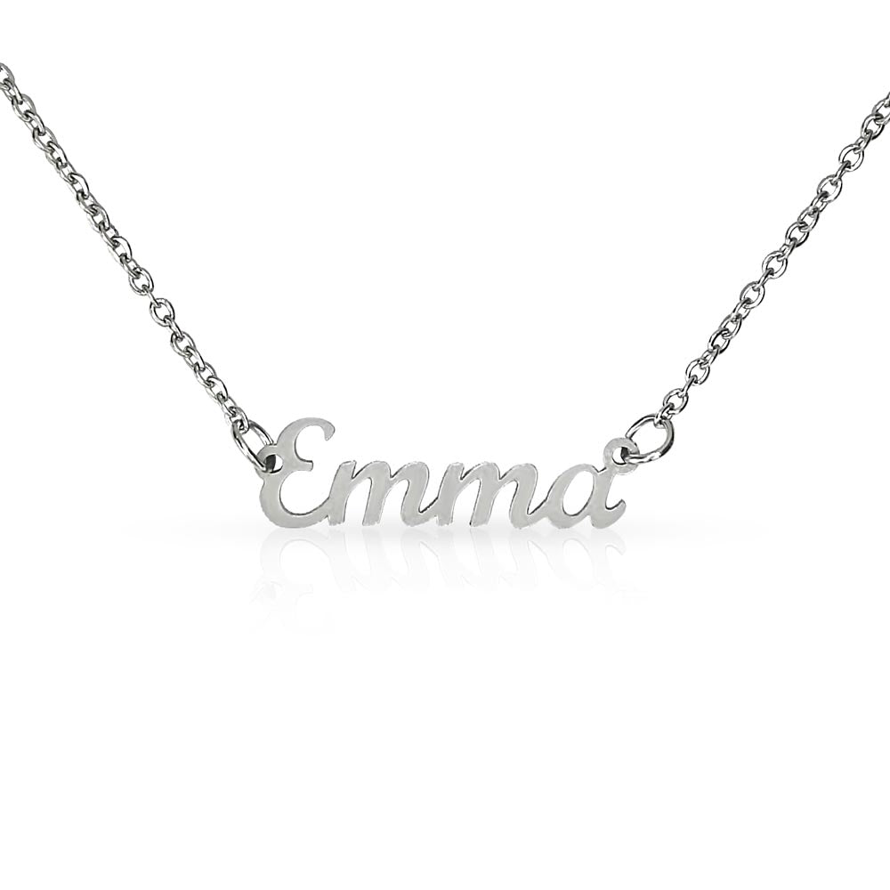 Personalized Any Name Necklace Customized Stainless Steel Gold finish Gift for Her