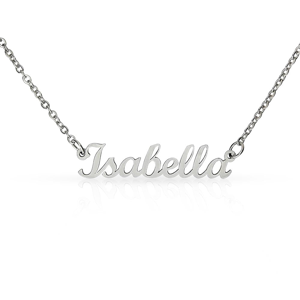 Personalized Any Name Necklace Customized Stainless Steel Gold finish Gift for Her