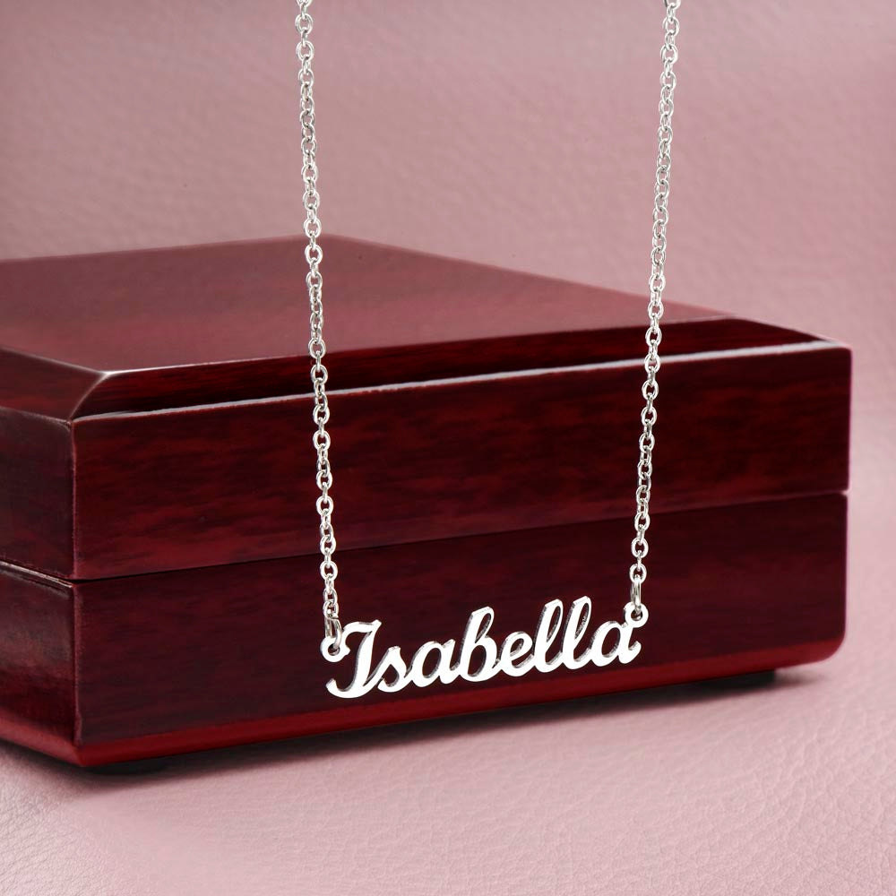 Personalized Any Name Necklace Customized Stainless Steel Gold finish Gift for Her