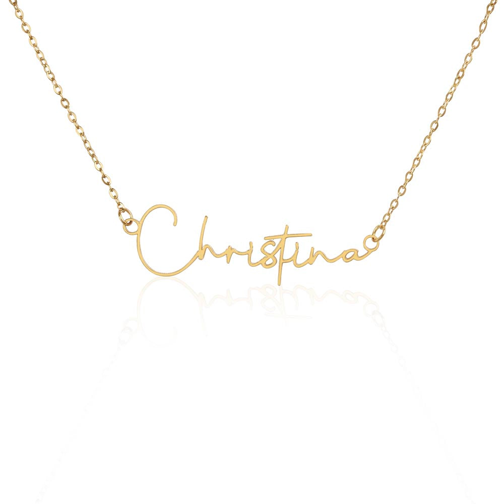 Signature Personalize Any Name Necklace