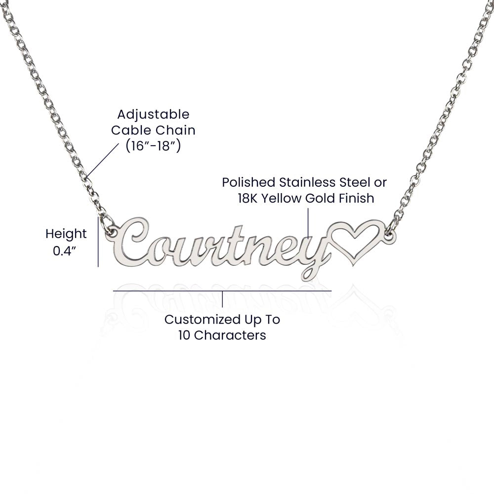 Custom Name Make a Wish Necklace