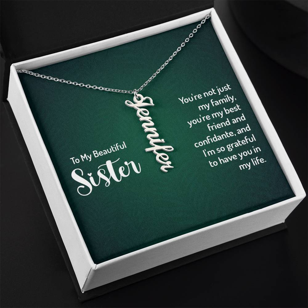 Personalized Vertical Nameplate Gift Ideas for Your Sister