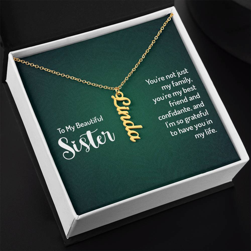 Personalized Vertical Nameplate Gift Ideas for Your Sister