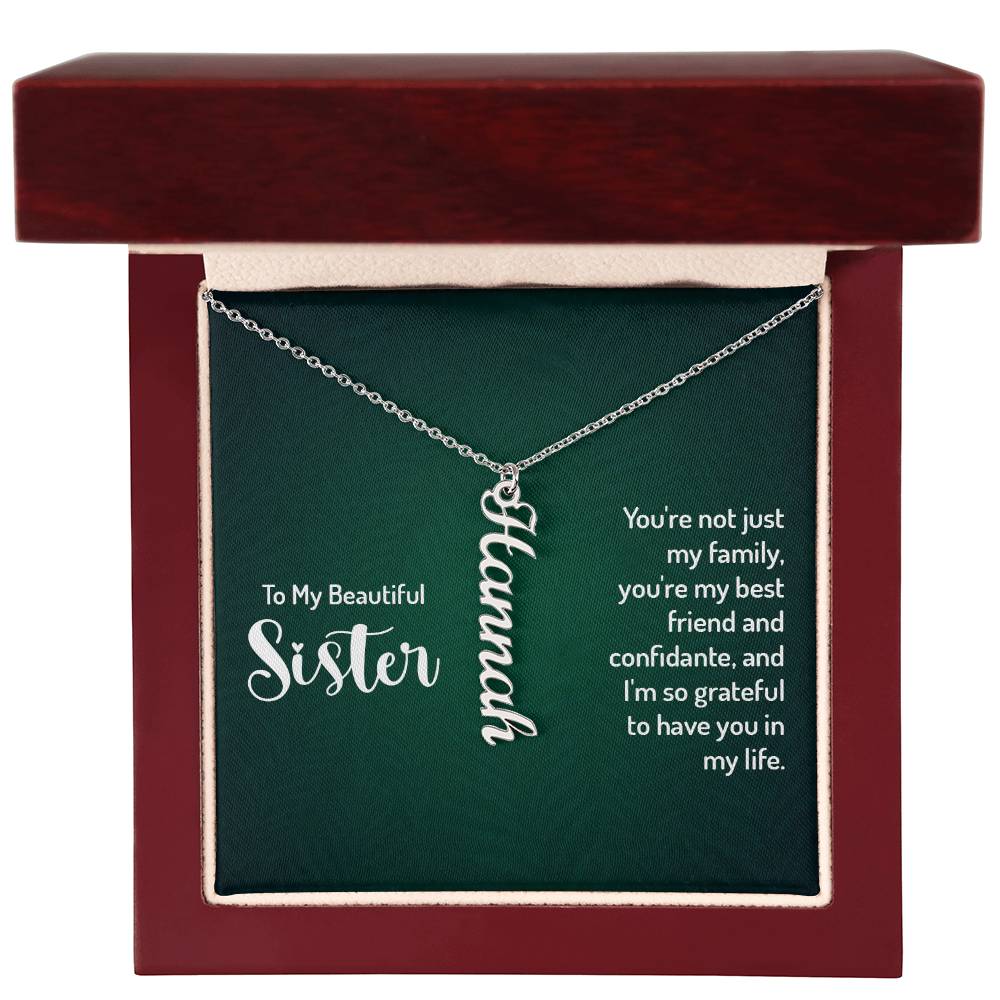 Personalized Vertical Nameplate Gift Ideas for Your Sister