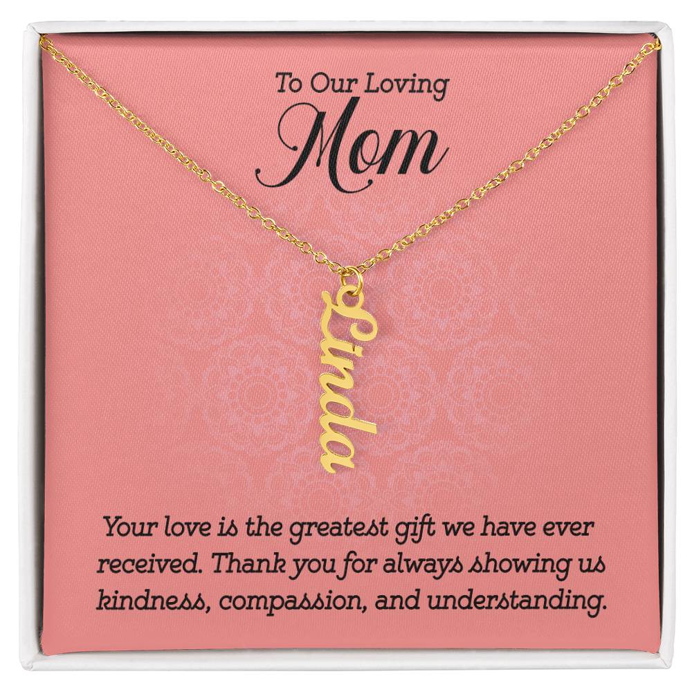 Custom up to 4 Names Mom Necklace