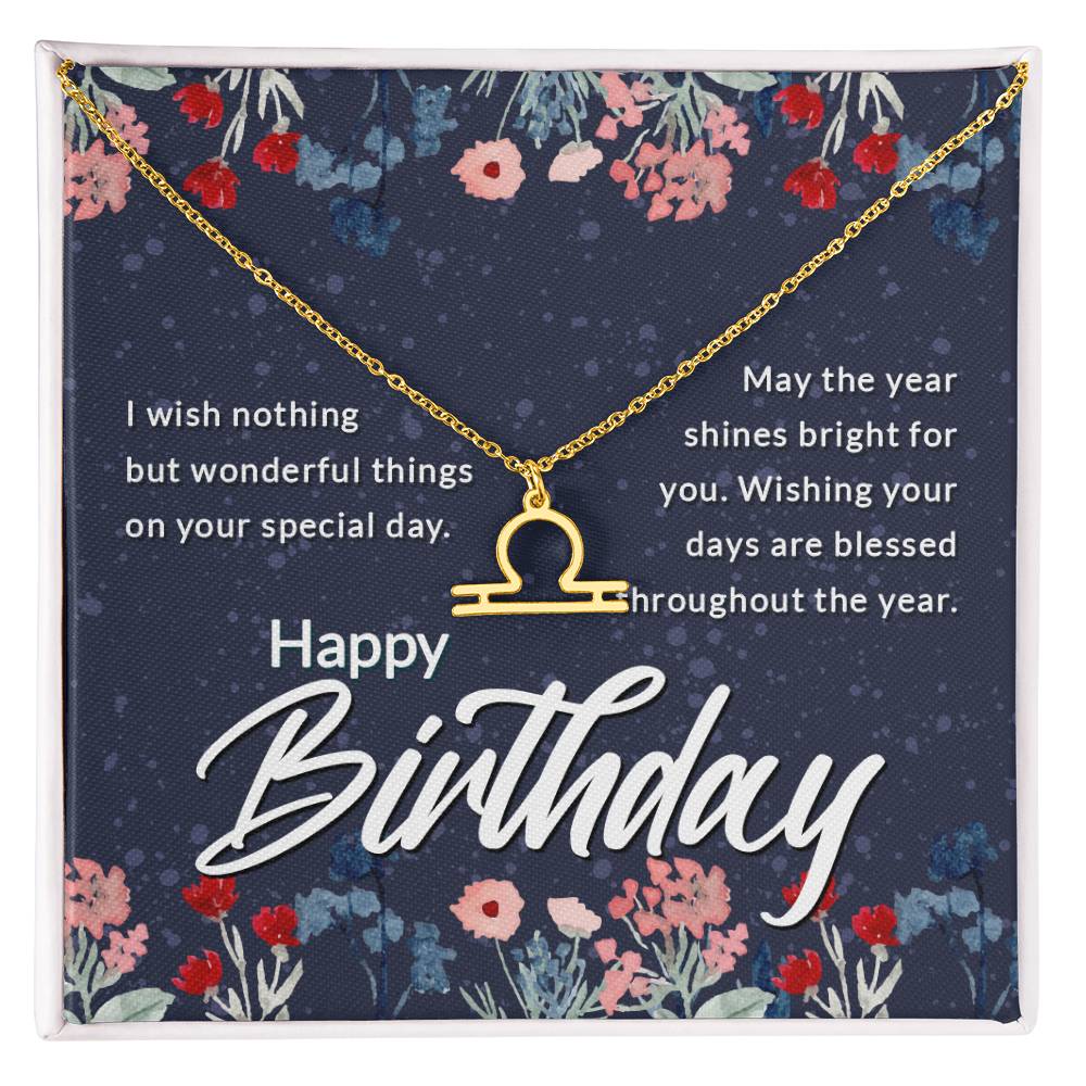 Astrology Zodiac Symbol Pendent Necklace