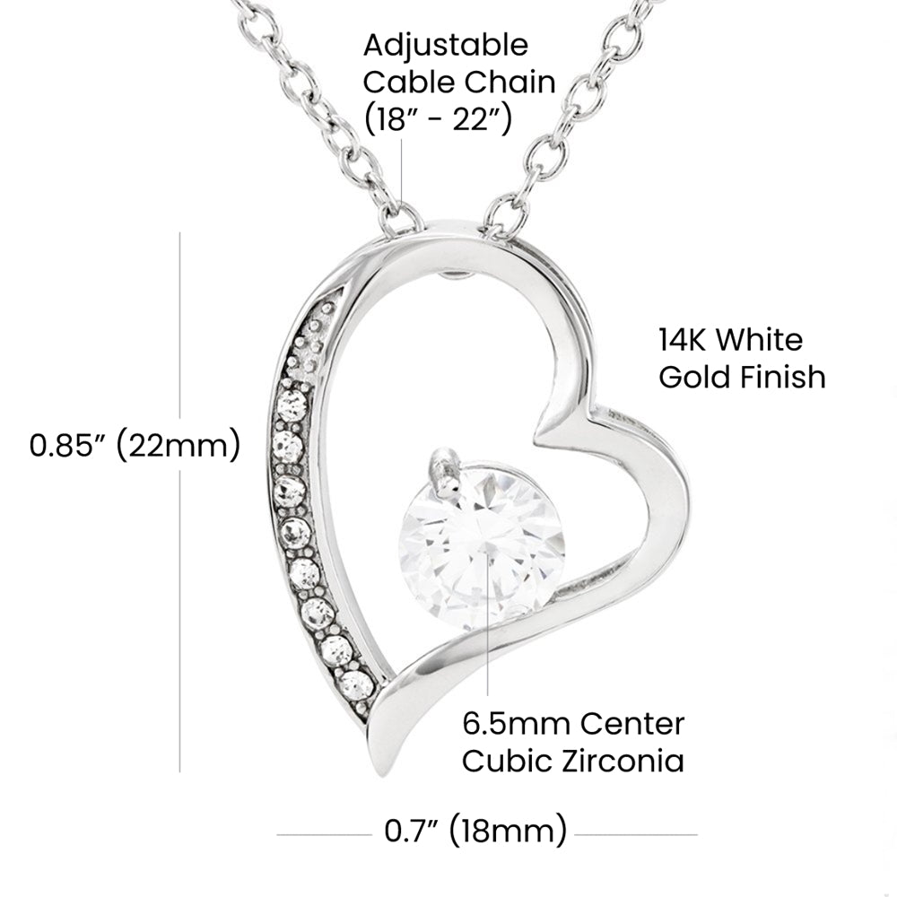 Crystal Heart Mother's Day Necklace