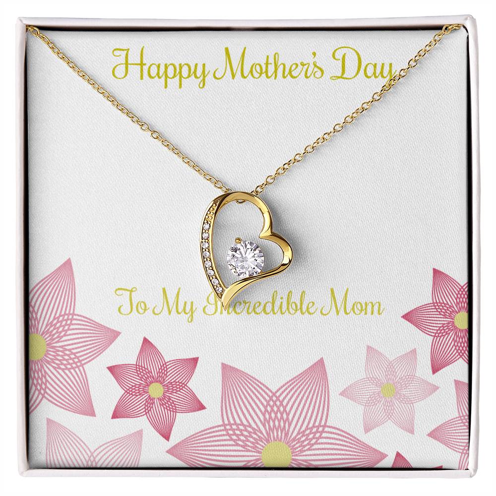Crystal Heart Mother's Day Necklace