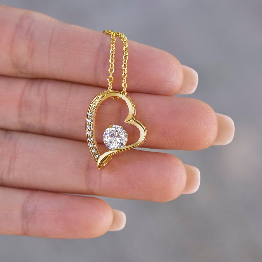 Crystal Heart Mother's Day Necklace