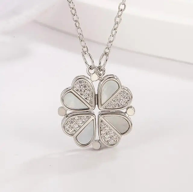 Clover Lucky Heart Shape Women's Necklace