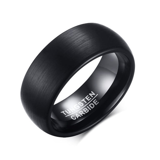 Black Tungsten Men's Ring