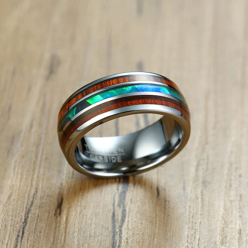 Tungsten Steel Wedding Men's Ring