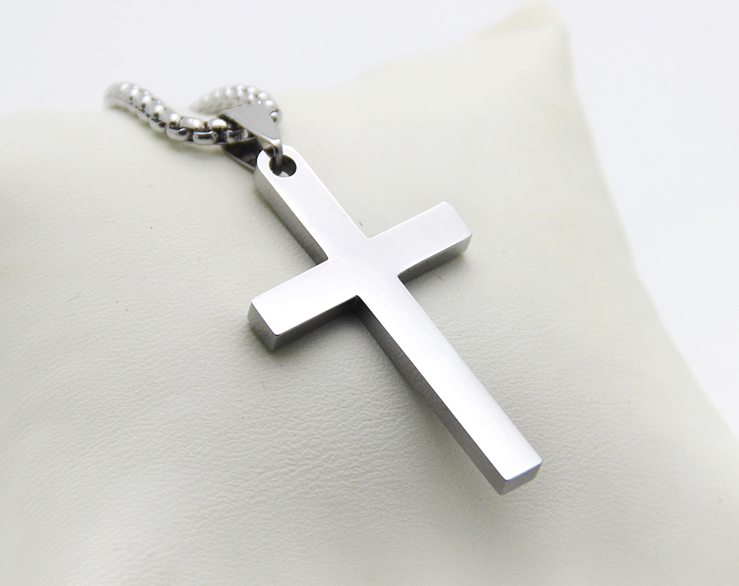 Simple Cross Men's Necklace