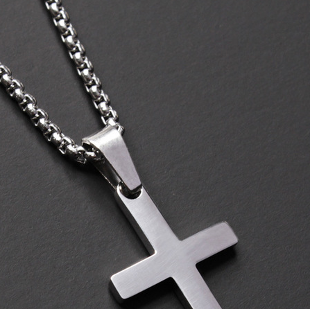 Simple Cross Men's Necklace