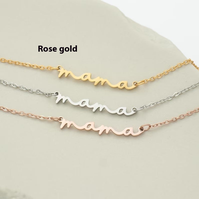 Minimalist Mama Necklace Mother's Day Gift