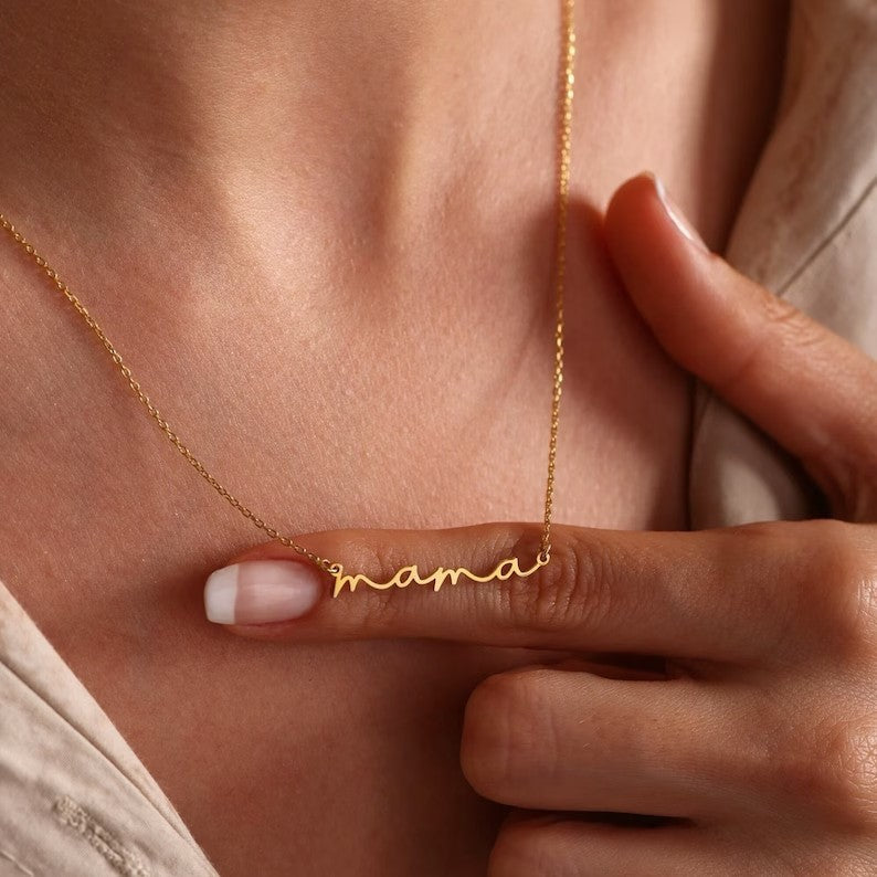 Minimalist Mama Necklace Mother's Day Gift