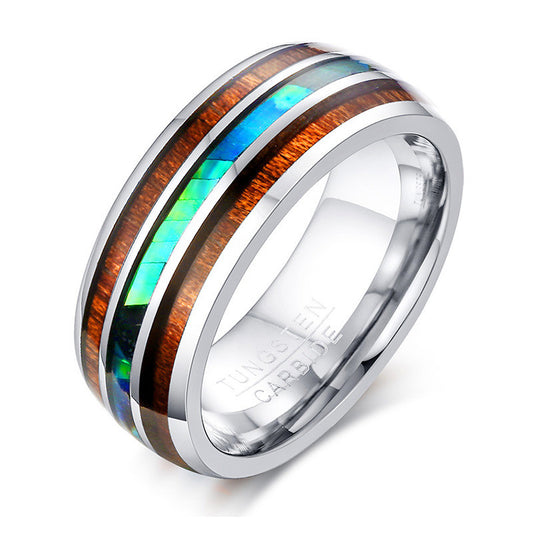 Tungsten Steel Wedding Men's Ring