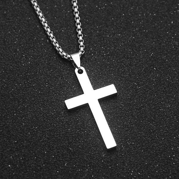 Simple Cross Men's Necklace