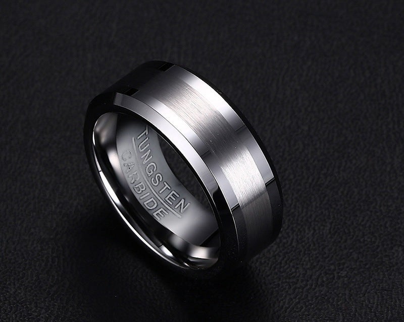 Tungsten Carbide Matt Finished Men's Ring