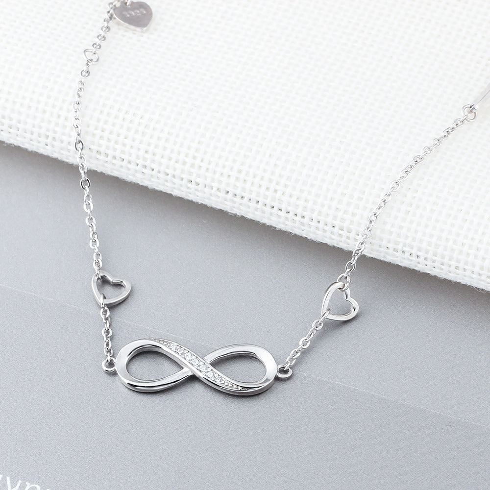 Infinite Love Silver Zirconia Bracelet