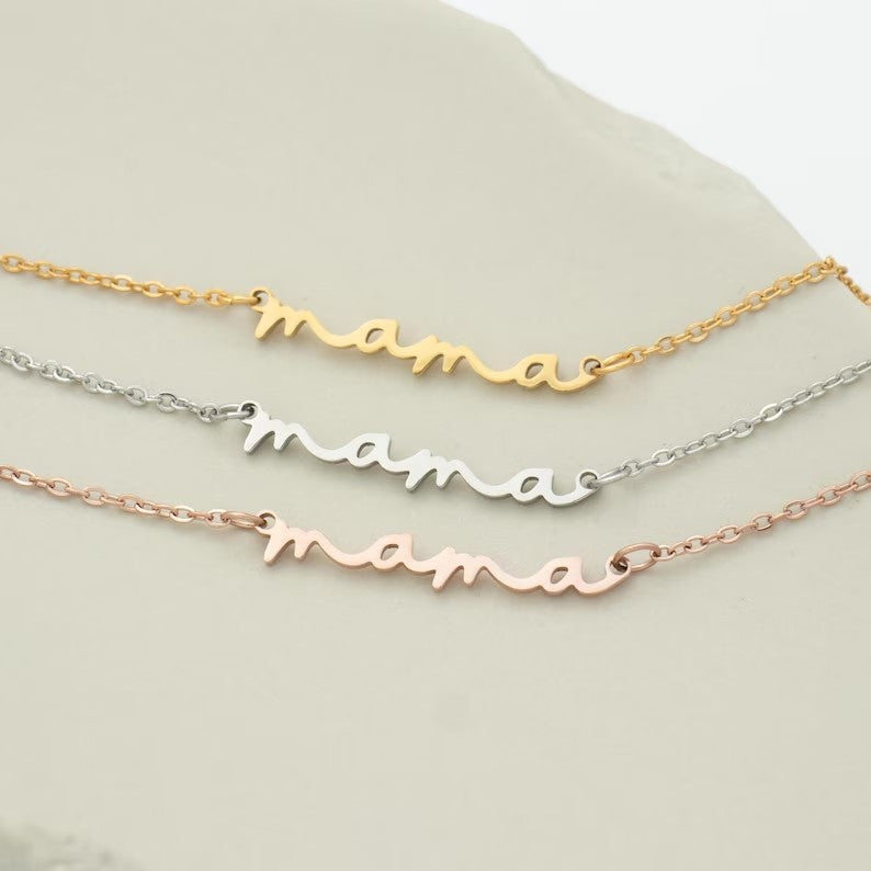 Minimalist Mama Necklace Mother's Day Gift