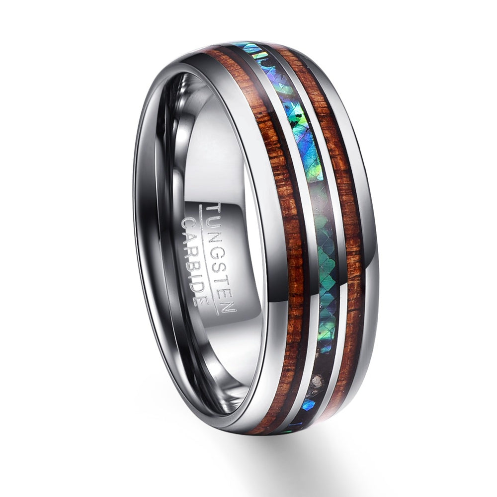 Tungsten Steel Wedding Men's Ring