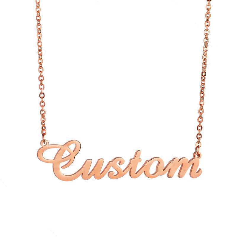 Custom Nameplate Monogram Necklace