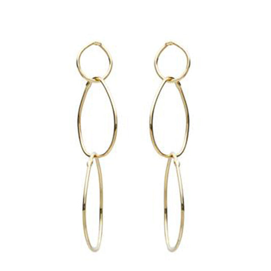 Trio Gold Hoop Earrings