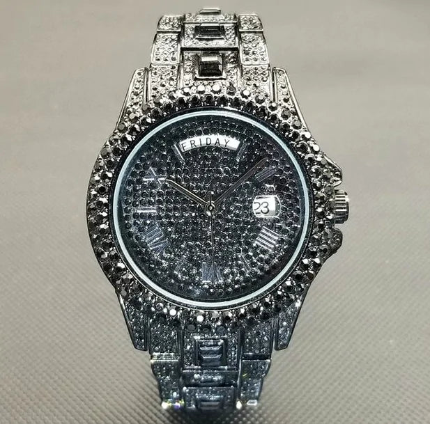 Luxury Ice Crystal Men's Watch