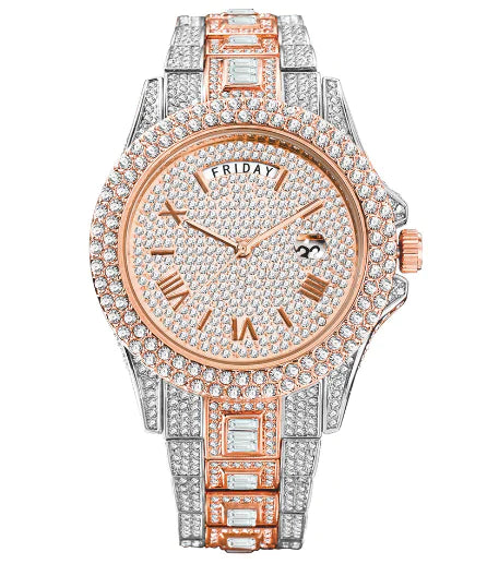 Luxury Ice Crystal Men's Watch