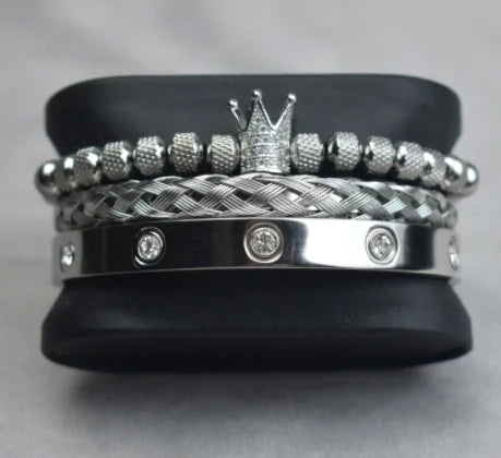 Royal Charm Stacked Men's Bracelet