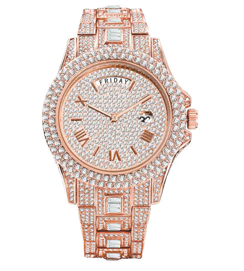 Luxury Ice Crystal Men's Watch