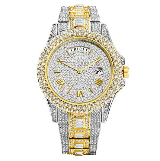 Luxury Ice Crystal Men's Watch