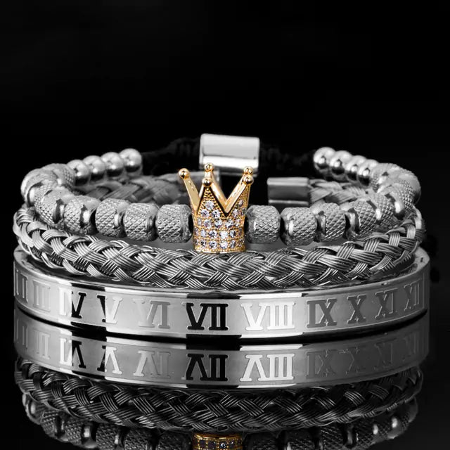 Royal Charm Stacked Men's Bracelet