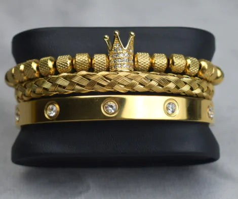 Royal Charm Stacked Men's Bracelet