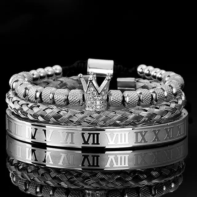 Royal Charm Stacked Men's Bracelet