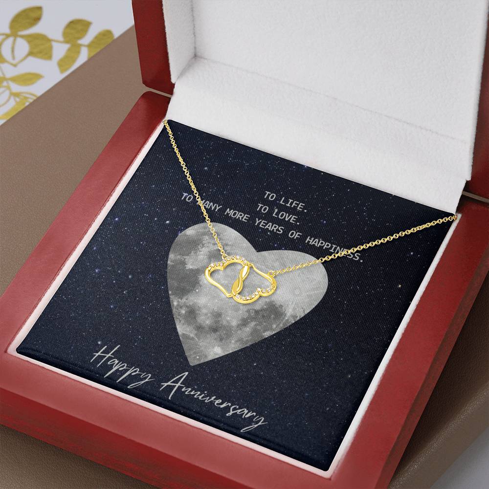 First Year Anniversary 10K Gold Diamonds Women's Necklace