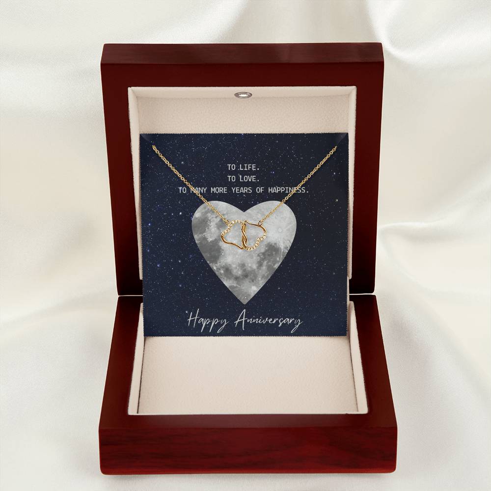 First Year Anniversary 10K Gold Diamonds Women's Necklace
