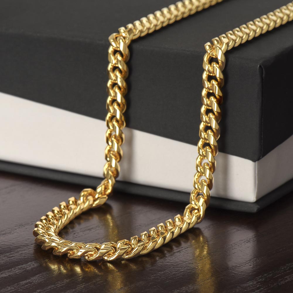 Gold Cuban Chain 18"-22" Men's Necklace for Father's Day Gift