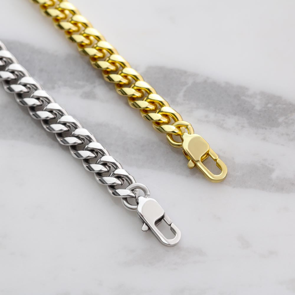 Cuban Link Men's Necklace Jewelry Gift for Husband