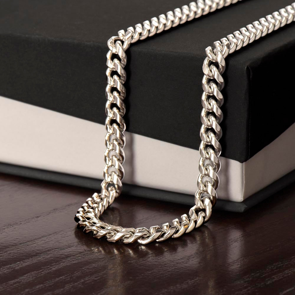 Cuban Link Men's Necklace Jewelry Gift for Husband