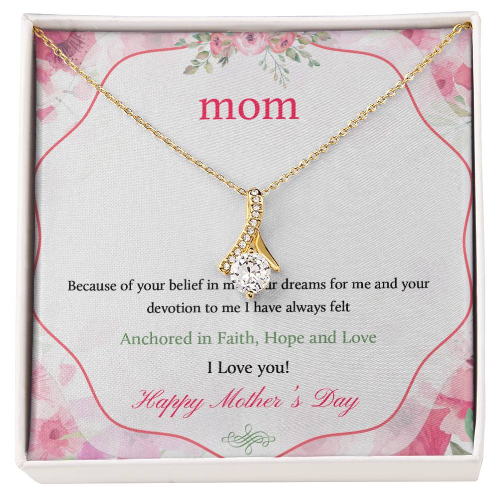 Happy Mother's Day Zirconia Necklace Gift